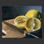 "Zitronen-" Leinwand-Druck poster