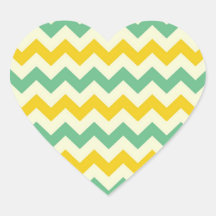 Zitrusfrucht und Limone Zickzack Zickzack-gelbes G Sticker