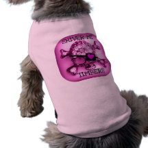 ZITTERE ICH PIRATEN-ROSA-DRUCK DER BAUHOLZ-SKULLY HAUSTIERBEKLEIDUNG