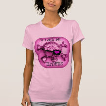 ZITTERE ICH PIRATEN-ROSA-DRUCK DER BAUHOLZ-SKULLY TSHIRT