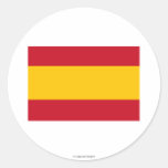 Zivile Flagge Spaniens Runde Aufkleber