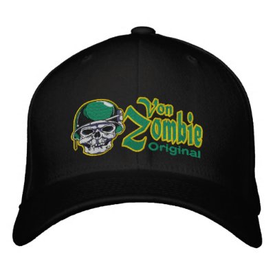Zombie-Armee-Schädel-Kappe 002 Baseballcap