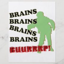 Zombie-Gehirn-Gehirn-GehirneBurp! Flyerdruck