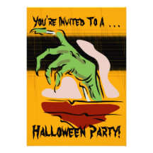 Zombie-Halloween-Party-Einladung