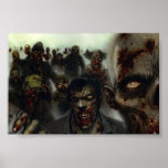 Zombie-Halloween-Wand-Plakat