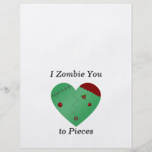 Zombie I Sie zum Stückzombieherzen Flyerdesign