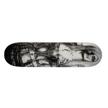 Zombie-Mädchen Bedrucktes Skateboard