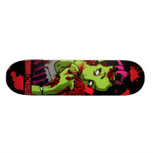 Zombie-Mädchen-Skateboard Individuelles Deck