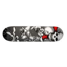 Zombie-Mond u. Schädel-Skateboard Individuelles Deck