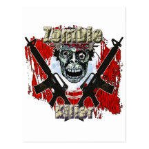 Zombie-Mörder 4 Postkarte