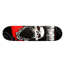 Zombie-Schädel-Skateboard Personalisiertes Skatedeck