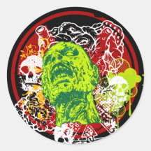 Zombie-Überfall-Aufkleber