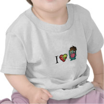 Zombies der Gehirn-I <3 sind überall! Tshirt