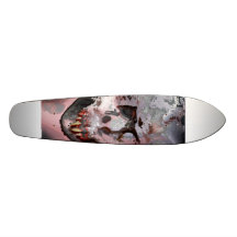 Zombieschädel Skateboarddeck