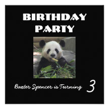 Zoo-Geburtstags-Party Einladung