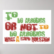 Zu Aerobics tun Posterdrucke