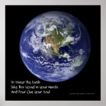 Zu das die Erde-NASA-Poesie-Plakat wässern