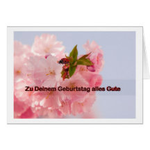 Zu Deinem Geburtstag alles Gute Karten