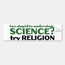 Zu dumm für Wissenschaft Autosticker