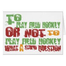 Zu Feld-Hockey spielen Grußkarte