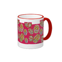 Zuckerschädel-Becher-Rosa Teehaferl