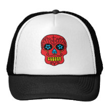 Zuckerschädel-Mann Trucker Mütze