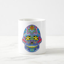 Zuckerschädel sugar skull kaffeehaferl