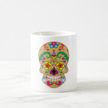 Zuckerschädel sugar skull tee haferl