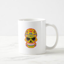 Zuckerschädel sugar skull tee haferl