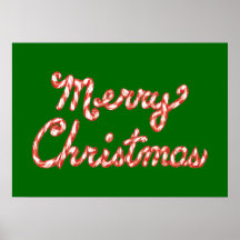 Zuckerstange-gestreifte frohe Weihnachten Plakat