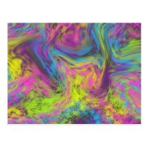 Zuckerwatte-Strudel Postkarten