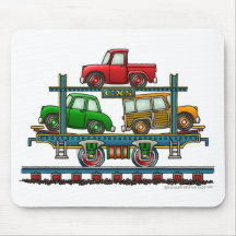 Zug-Auto-Fördermaschinen-Auto-Eisenbahn-Mausunterl Mousepad