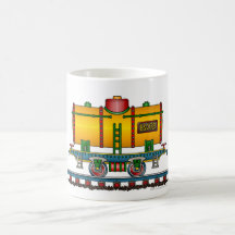 Zug-Behälter-Auto-Eisenbahn Teetasse
