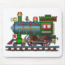 Zug-Dampf-Motor Choo Choo Mausunterlage Mousepads
