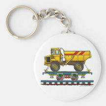 Zug-flaches Auto-Kipper-Schlüsselketten Schlüsselbänder