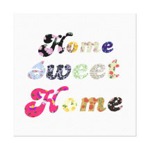 Zuhause-Bonbon-Zuhause Gespannte Galeriedrucke
