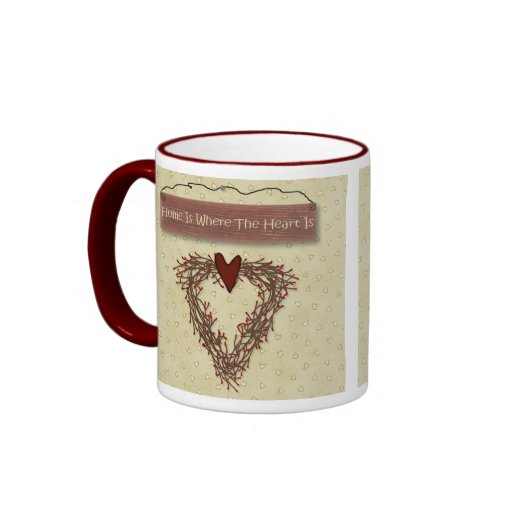Zuhause ist, wo das Herz Becher ist Tasse