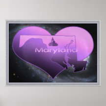 Zuhause Maryland Plakatdruck