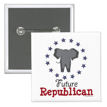 Zukünftiger republikanischer Elefant-Knopf Anstecknadelbuttons