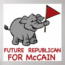 Zukünftiger republikanischer McCain Posterdruck