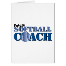 Zukünftiger Softball-Trainer Grußkarte