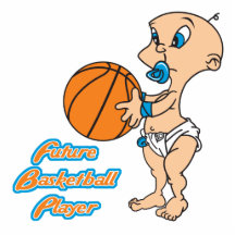 zukünftiges Basketball-Spieler-Baby Photoausschnitte