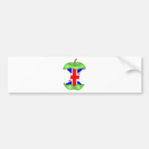 "zum Kern" Gewerkschafts-Jack Autosticker