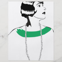 Zwanzigerjahre Dame Individuelle Flyer