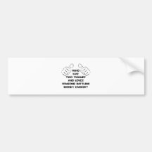 Zwei Daumen. Lieben jemand. Nieren-Krebs Auto Sticker