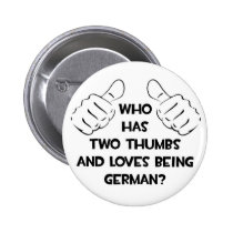 Zwei Daumen und Lieben, die deutsch sind buttons