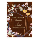 Zwei Herzen, die Save the Date Einladungen Wedding