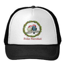 Zwei Linnie Sankt Feliz Navidad Kranz Netzkappen