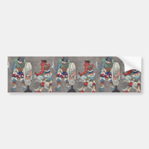 Zwei mythologische buddhistische Zahlen Auto Sticker