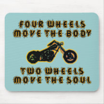 ZWEI RÄDER BEWEGEN DAS SOUL MOUSEPAD
